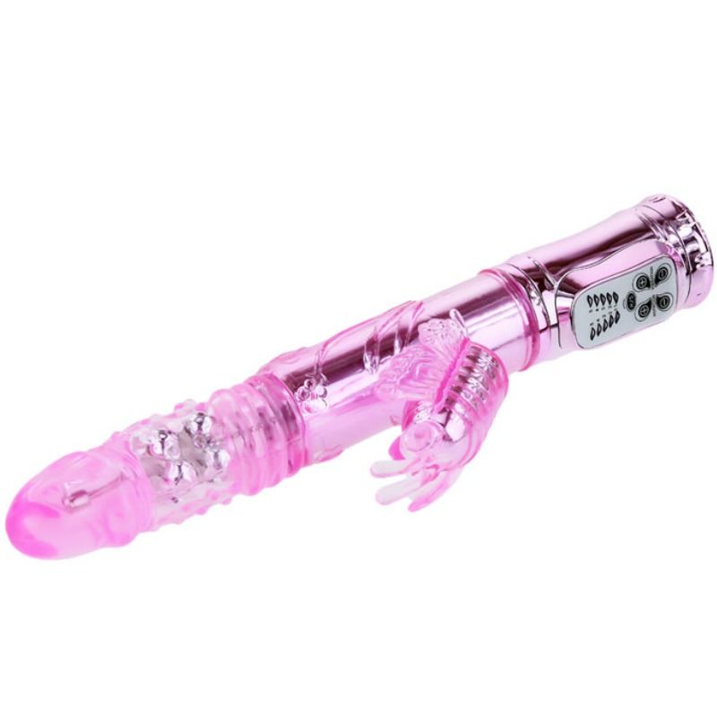 BAILE - VIBRATEUR RECHARGEABLE AVEC STIMULATEUR DE PAPILLON ROTATION ET THROBBING - Sensualia