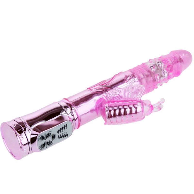 BAILE - VIBRATEUR RECHARGEABLE AVEC STIMULATEUR DE PAPILLON ROTATION ET THROBBING - Sensualia