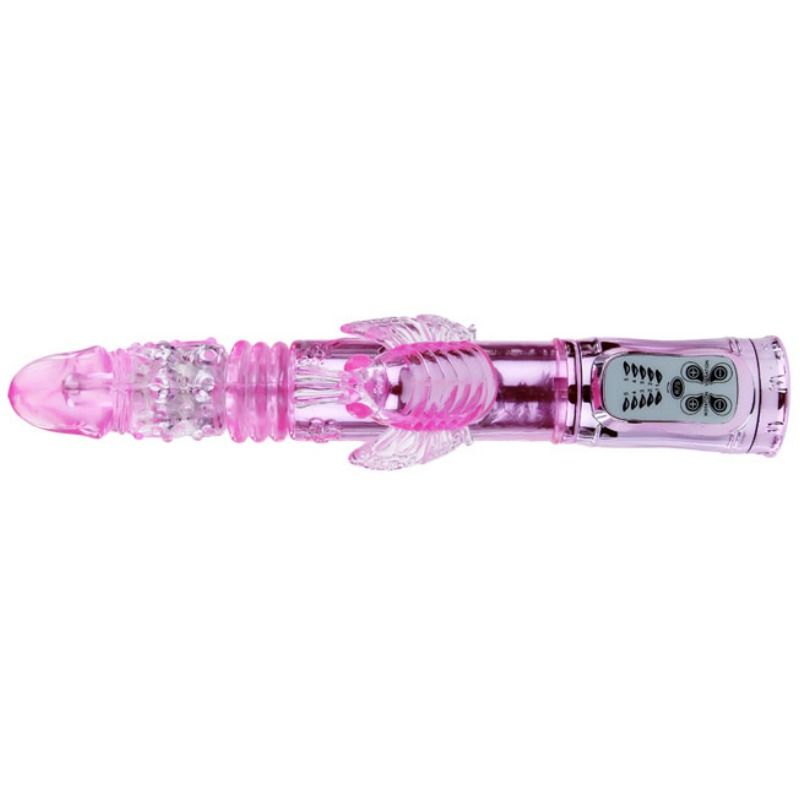 BAILE - VIBRATEUR RECHARGEABLE AVEC STIMULATEUR DE PAPILLON ROTATION ET THROBBING - Sensualia