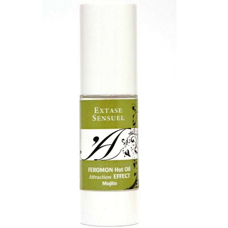 EXTASE SENSUAL - HUILE DE MASSAGE EFFET THERMIQUE AUX PHÉROMONES DE MOJITO 30 ML - Sensualia