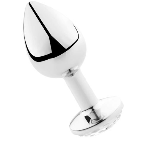 SECRETPLAY - PLUG ANAL TRANSPARENT ALUMINIUM 7CM - Sensualia