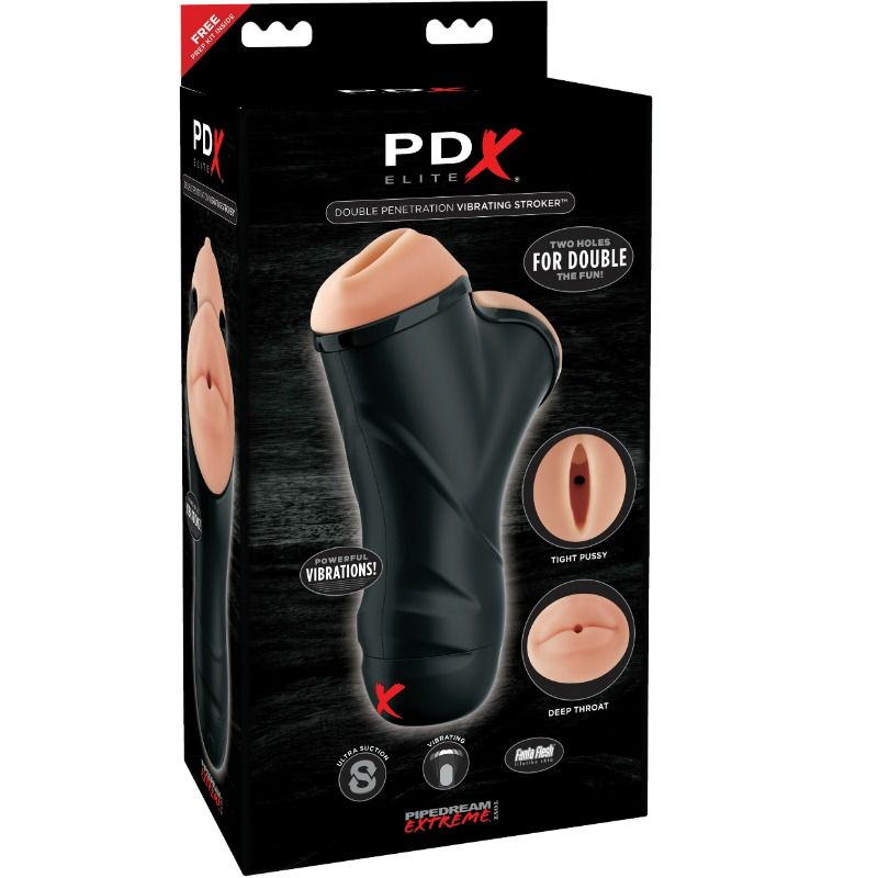 PDX ELITE - COUREUR VIBRANT DOUBLE PÉNÉTRATION - Sensualia