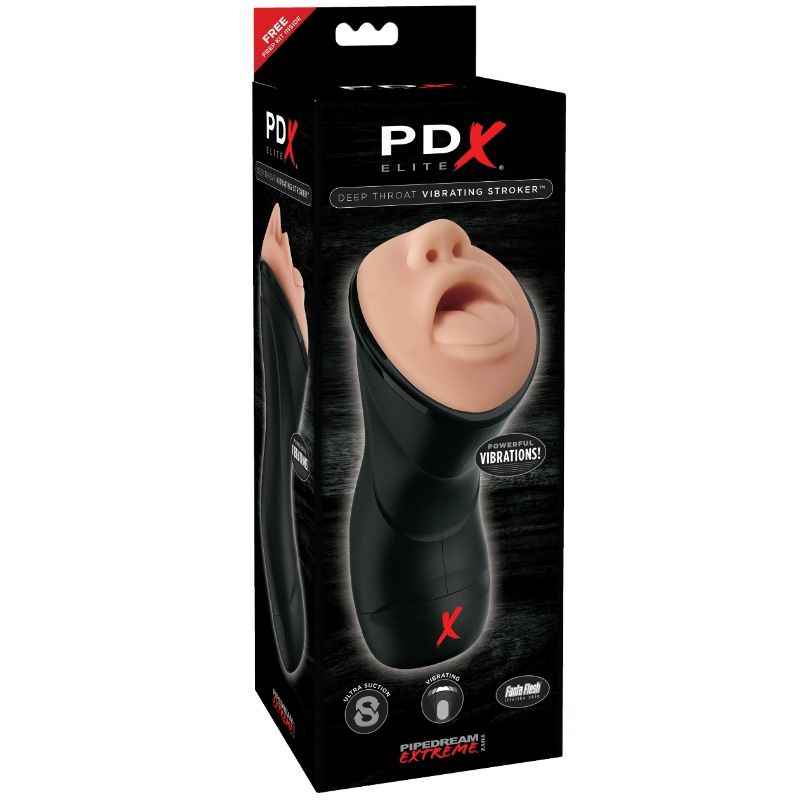 PDX ELITE - STROKER VIBRANT POUR GORGE PROFONDE - Sensualia