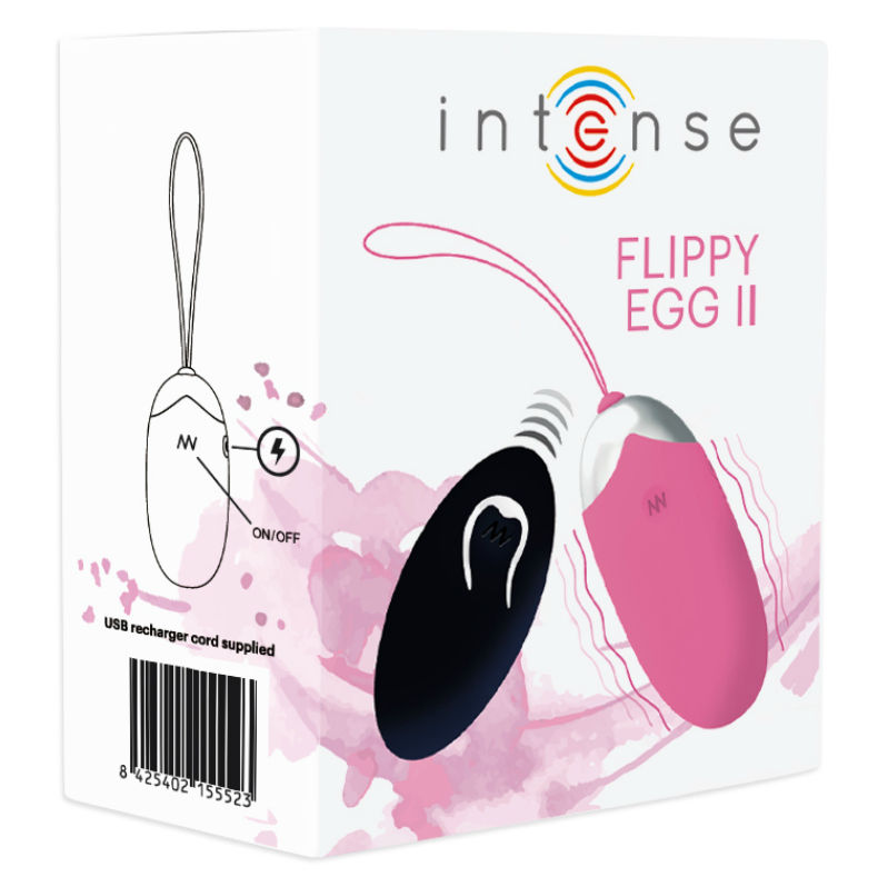 INTENSE - OEUF VIBRANT FLIPPY II AVEC TÉLÉCOMMANDE ROSE - Sensualia