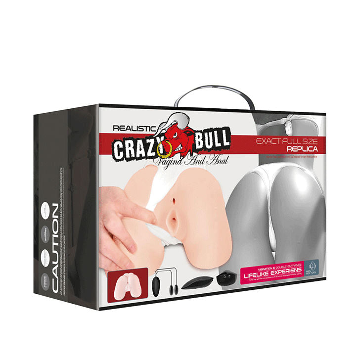 CRAZY BULL - VAGIN ET ANUS RÉALISTES AVEC POSITION DE VIBRATION 5 - Sensualia