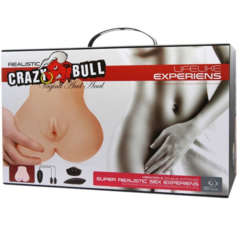 CRAZY BULL - VAGIN ET ANUS RÉALISTES AVEC POSITION DE VIBRATION 7 - Sensualia