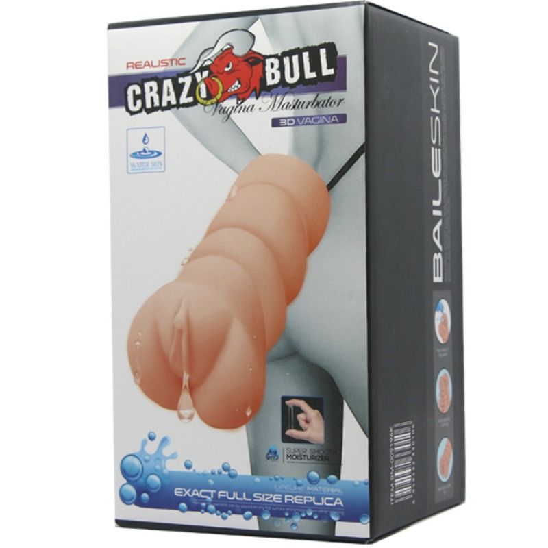 CRAZY BULL - MASTURBADEUR PEAU D'EAU MODÈLE VAGIN 3 - Sensualia