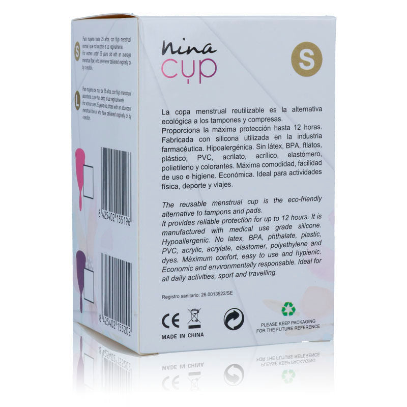 NINA KIKÍ - COUPE MENSTRUELLE ROSE - TAILLE S - Sensualia