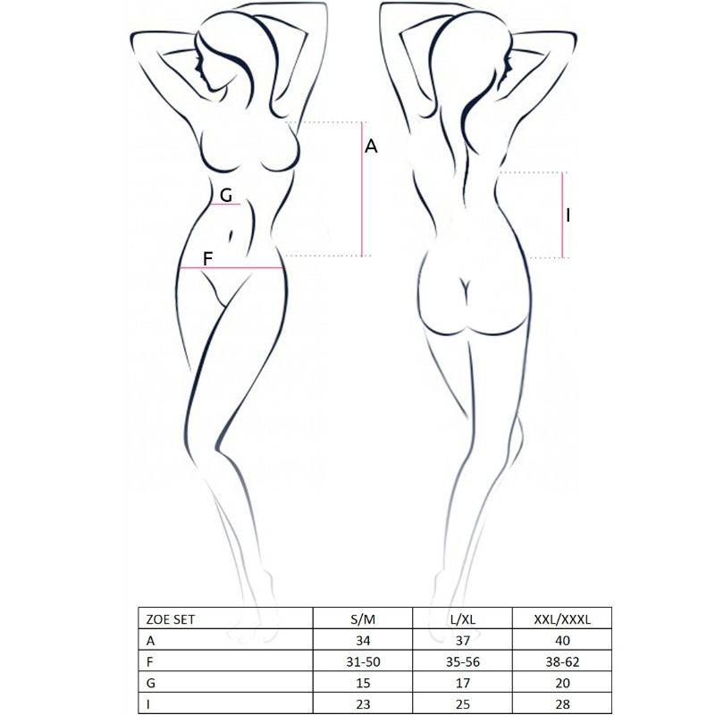 PASSION - ENSEMBLE ZOE FEMME TAILLE S/M - Sensualia