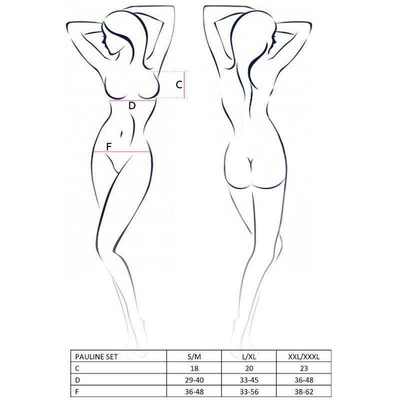 PASSION - WOMAN PAULINE SET 3 PIEZAS TALLA L/XL - Sensualia