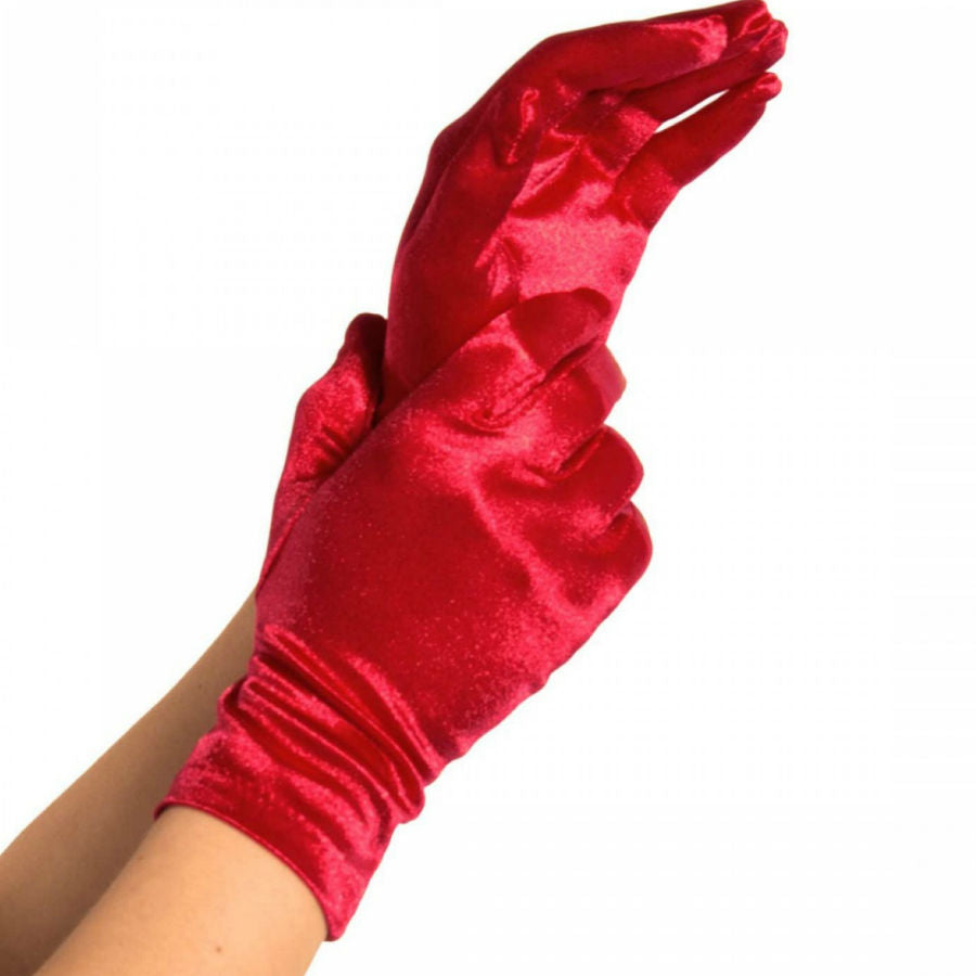 LEG AVENUE - GANTS SATIN ROUGE - Sensualia