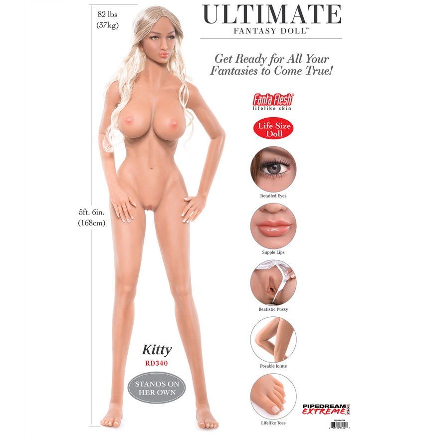EXTREME TOYZ - PIPEDREAM EXTREME ULTIMATE FANTASY DOLLS KITTY 168 CM - Sensualia