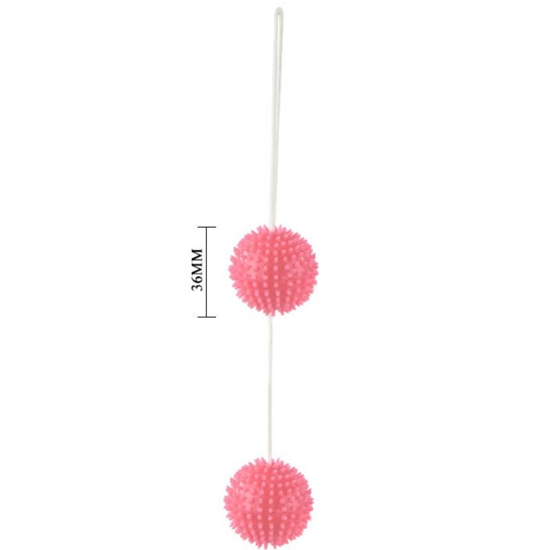 BAILE - BALLES TEXTURÉES ROSE PROFONDEMENT PLAISIR 3.6 CM - Sensualia