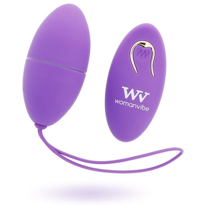 WOMANVIBE - ALSAN EGG TELECOMMANDE NOIR SILICONE VIOLET - Sensualia