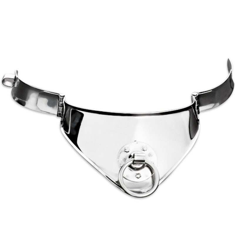 METAL HARD - COLLIER DE RETENUE AVEC ANNEAU ET CADENAS 12,5 CM - Sensualia