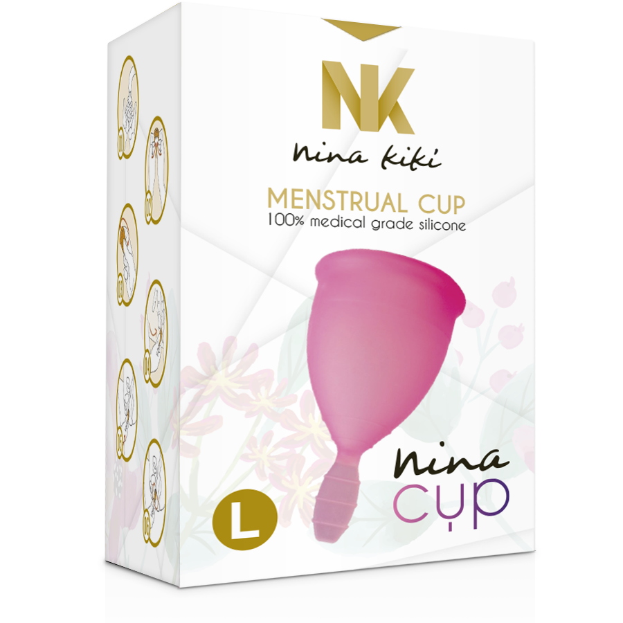 NINA KIKÍ - COUPE MENSTRUELLE ROSE - TAILLE L - Sensualia