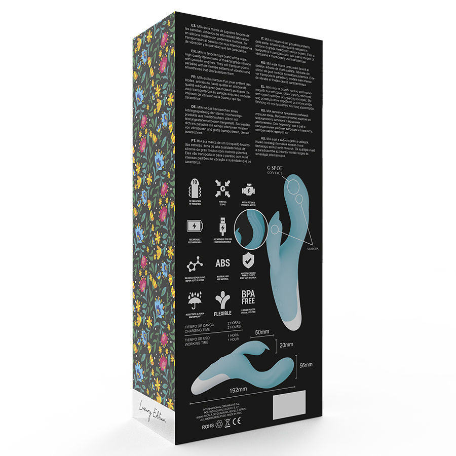 MIA - DRESDE VIBRATOR BLEU TURQUOISE - Sensualia