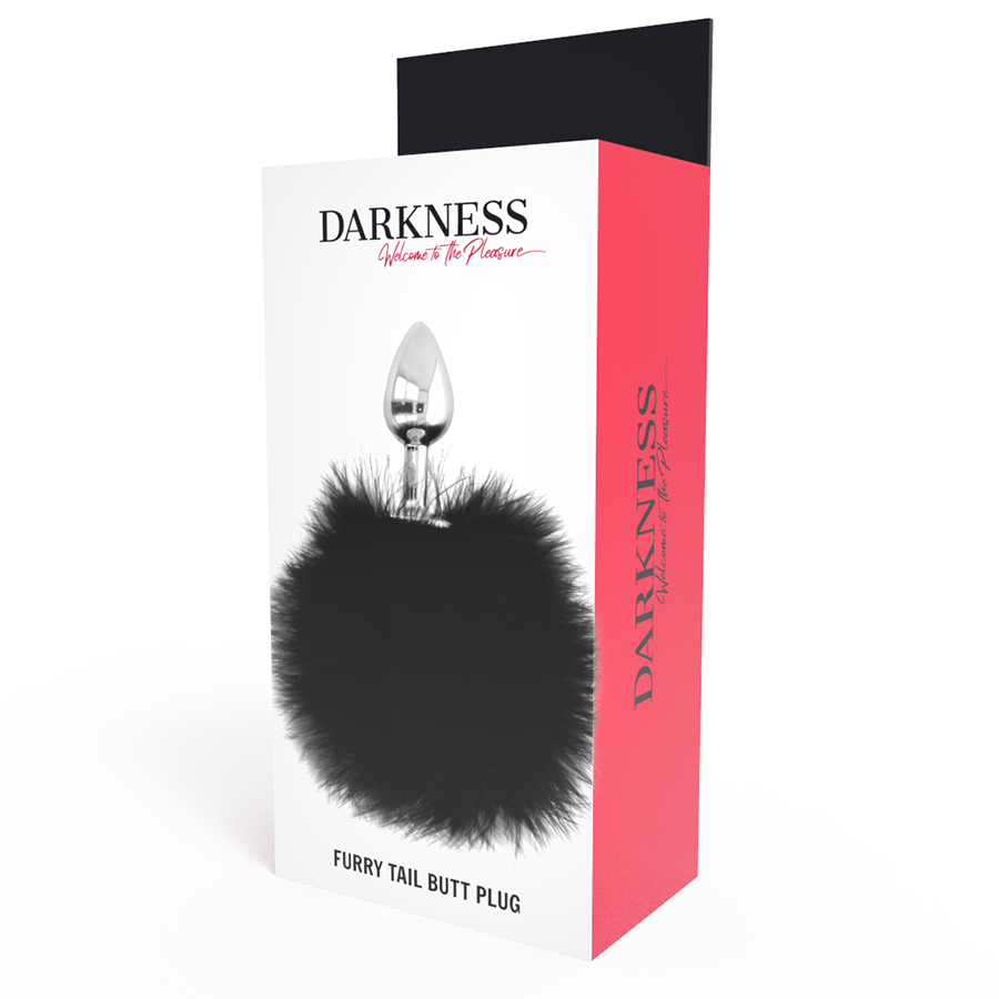 DARKNESS - BOUCHON EXTRA ANAL AVEC QUEUE NOIR 7 CM - Sensualia