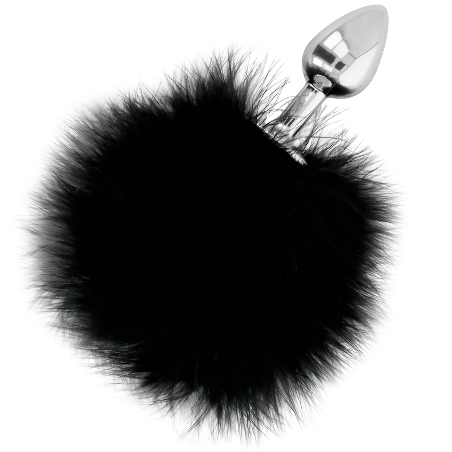 DARKNESS - BOUCHON EXTRA ANAL AVEC QUEUE NOIR 7 CM - Sensualia