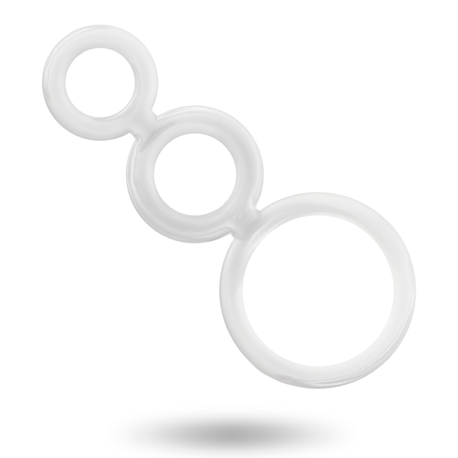 ADDICTED TOYS - ENSEMBLE DANNEAU POUR PÉNIS TRANSPARENT - Sensualia