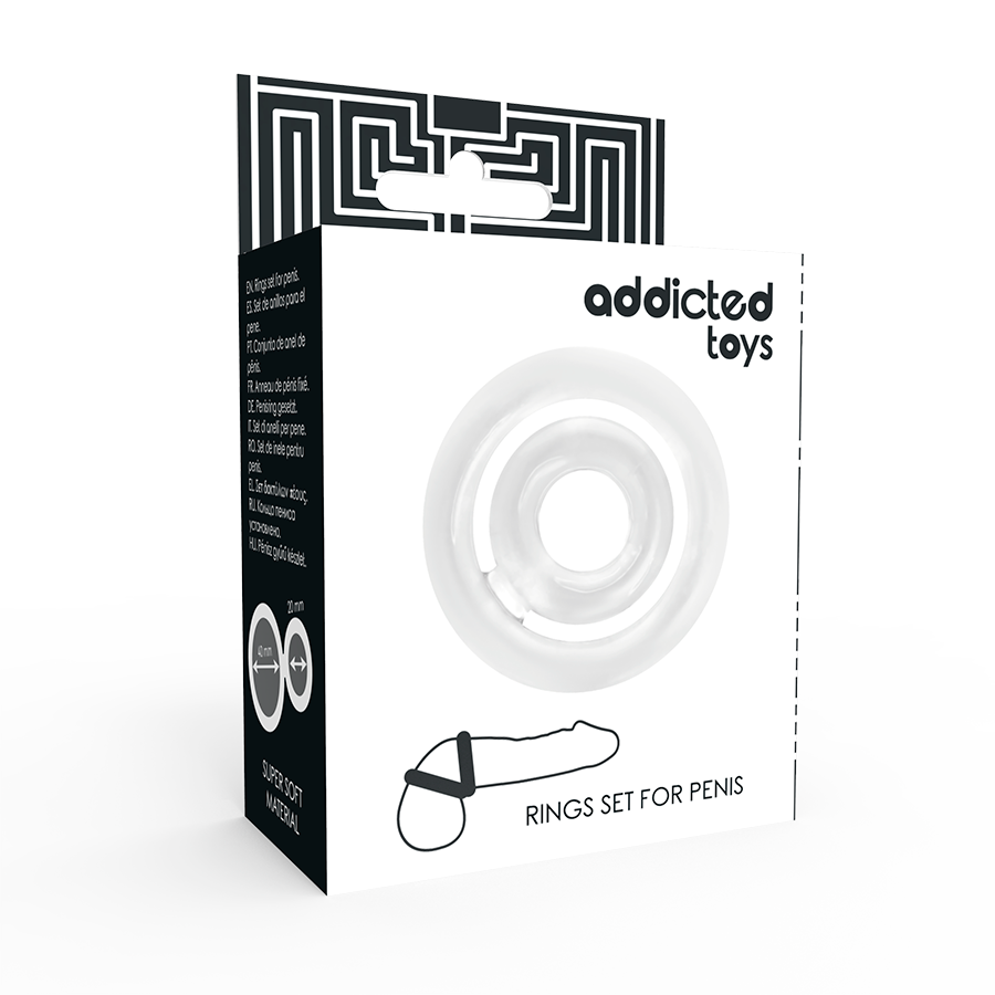 ADDICTED TOYS - POTENZ - PÉNIS C-RING CLAIR - Sensualia