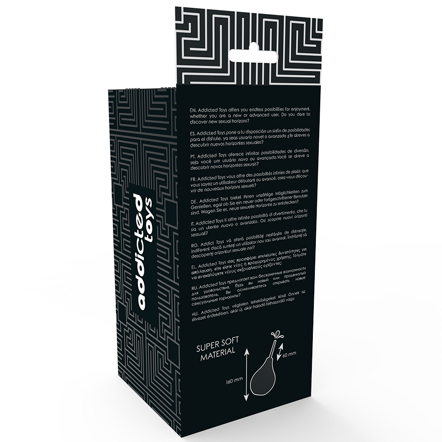 ADICCTED TOYS - DOUCHE ANAL NOIR - Sensualia
