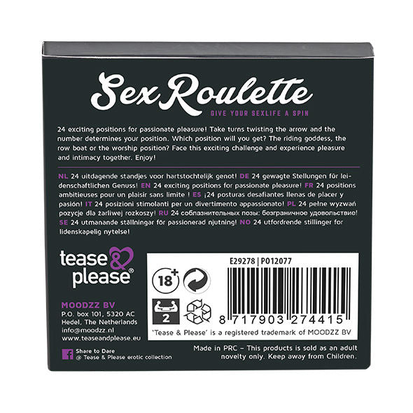 TEASE & PLEASE - SEXE ROULETTE KAMASUTRA - Sensualia