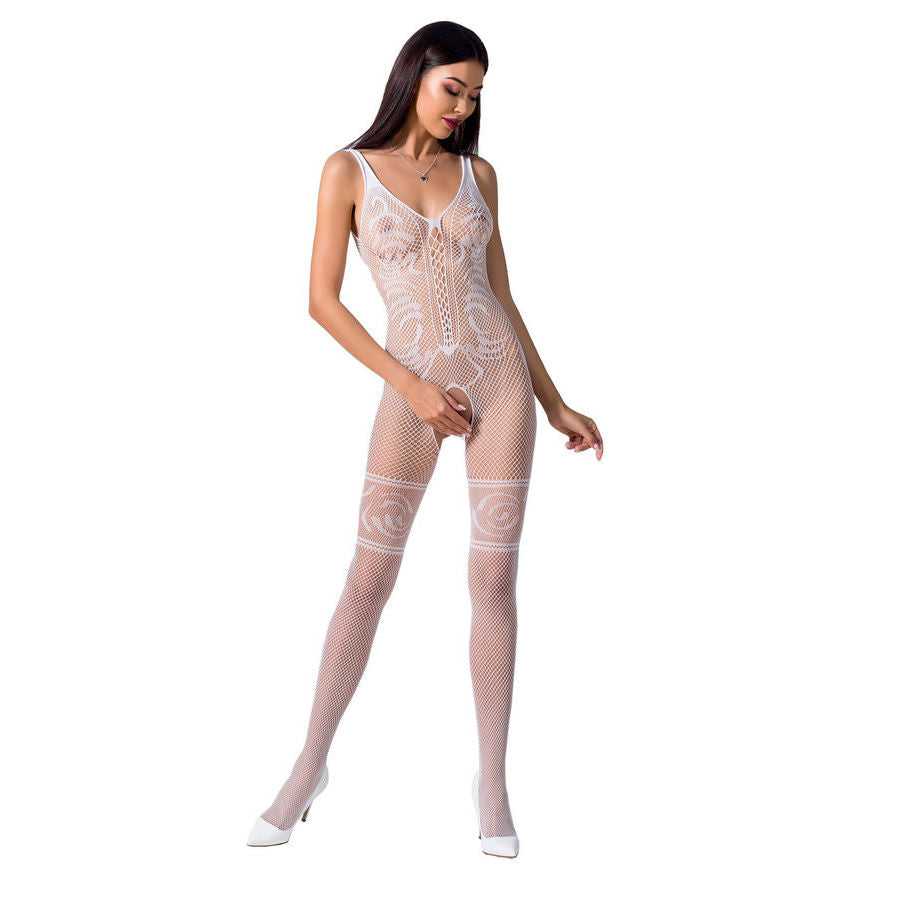 PASSION - WOMAN BS069 BODYSTOCKING BLANCO TALLA UNICA - Sensualia