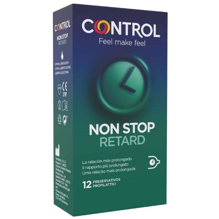 CONTROL - NON STOP RETARD CONDOMS 12 UNITS - Sensualia