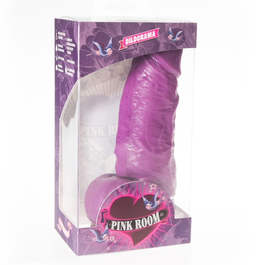 PINK ROOM - GODE RÉALISTE DAYAN VIOLET 17 CM - Sensualia