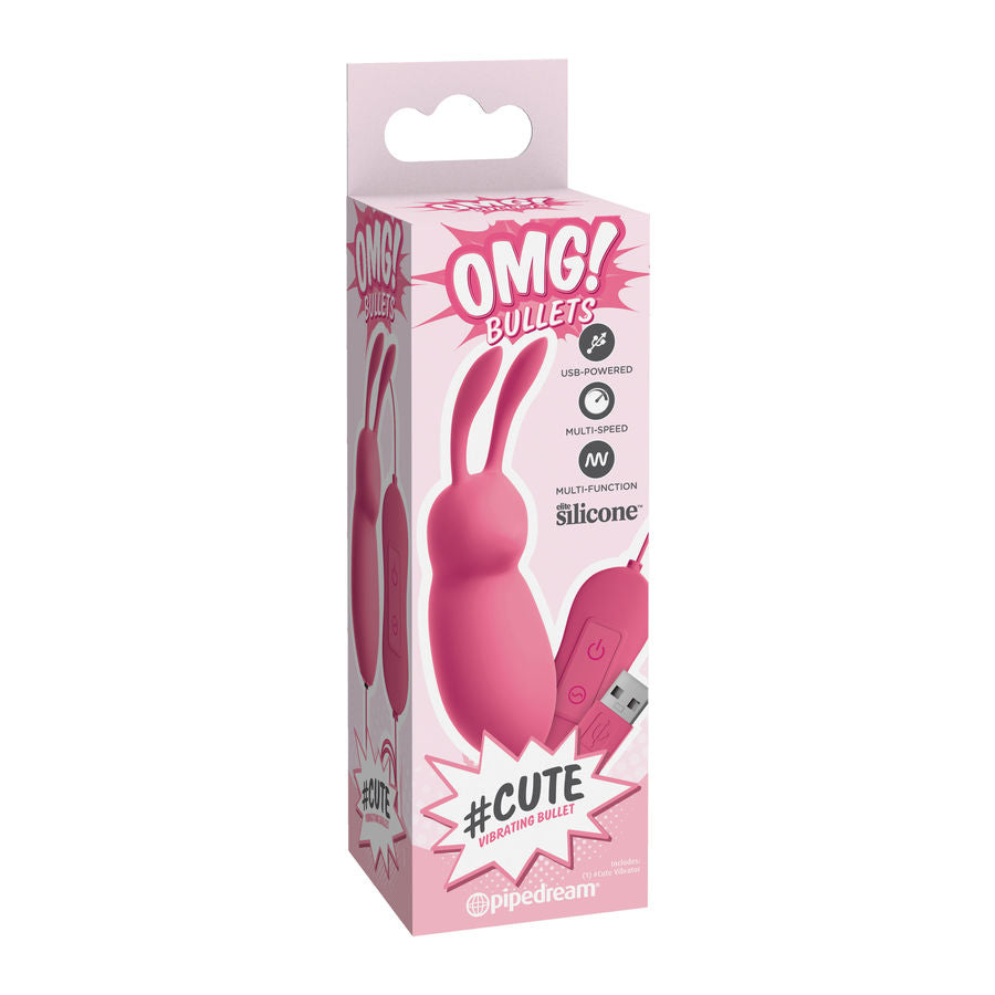 OMG - CUTE RABBIT PUISSANT VIBRATEUR ROSE USB OMG