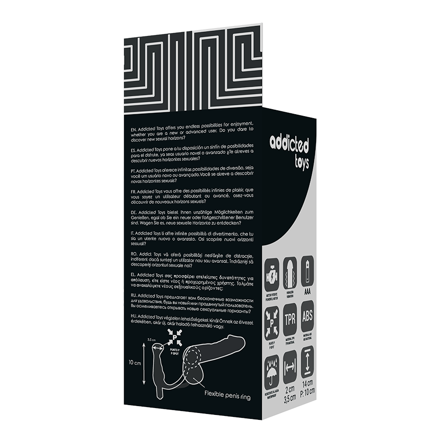 ADDICTED TOYS - VIBRATEUR PROST TICO NOIR 10 CM - Sensualia