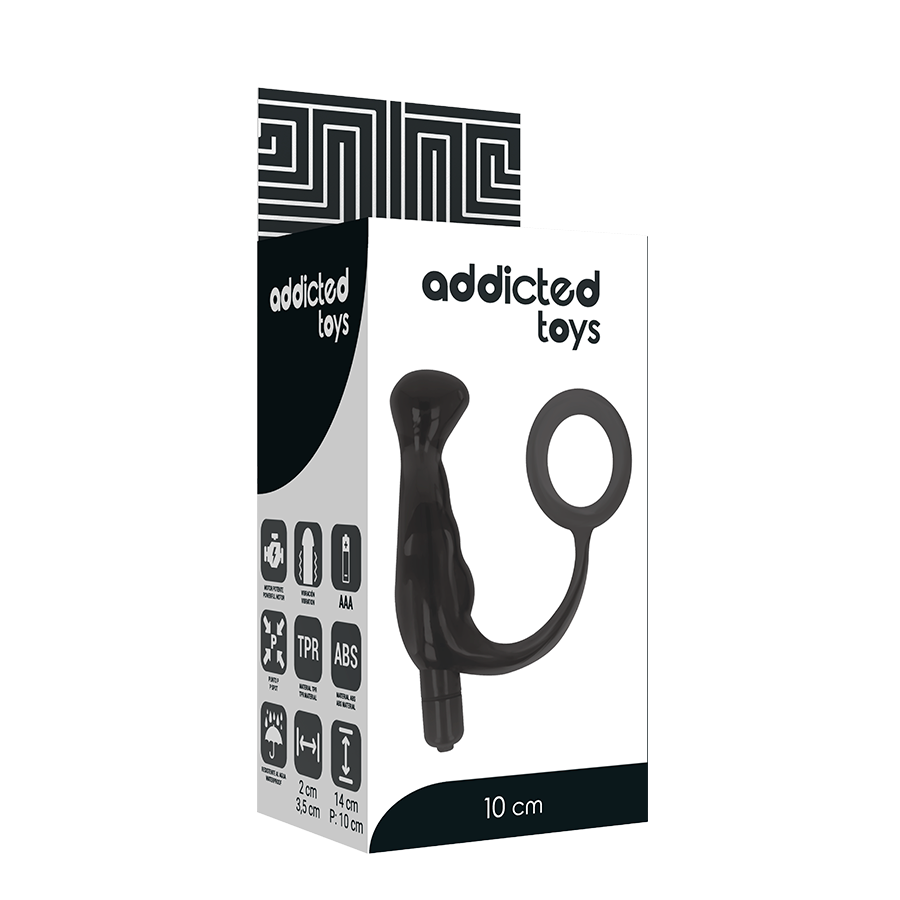 ADDICTED TOYS - VIBRATEUR PROST TICO NOIR 10 CM - Sensualia