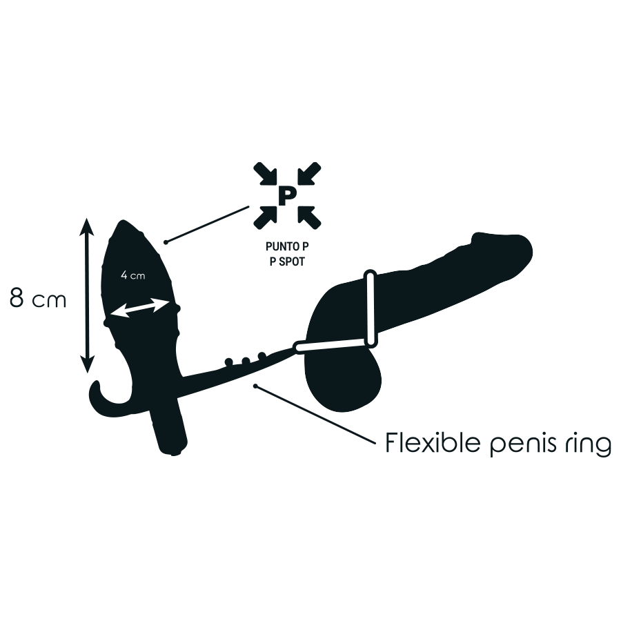 ADDICTED TOYS - PLUG ANAL AVEC DOUBLE ANNEAU NOIR - Sensualia