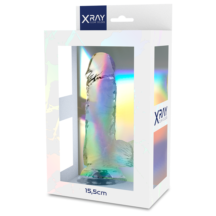 X RAY - BITE TRANSPARENTE AVEC BOULES 15.5 CM -O- 3.5 CM X RAY