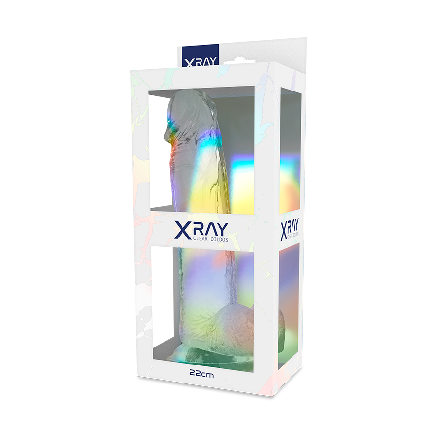 X RAY - BITE TRANSPARENTE AVEC BOULES 22 CM -O- 4.6 CM X RAY