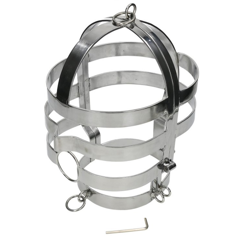 METAL HARD - MASQUE AVEC COLLIER EN ACIER - Sensualia