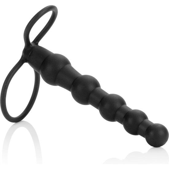 CALEXOTICS - PERLE DOUBLE PÉNÉTRATEUR NOIR - Sensualia