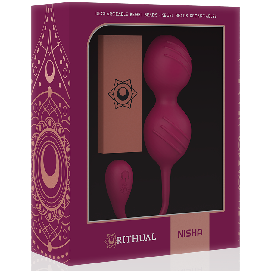 RITHUAL - BALLES DE KEGEL VIBRANTES RECHARGEABLES NISHA ORCHIDÉE - Sensualia