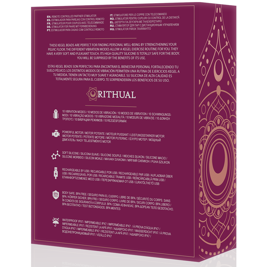 RITHUAL - BALLES DE KEGEL VIBRANTES RECHARGEABLES NISHA ORCHIDÉE - Sensualia
