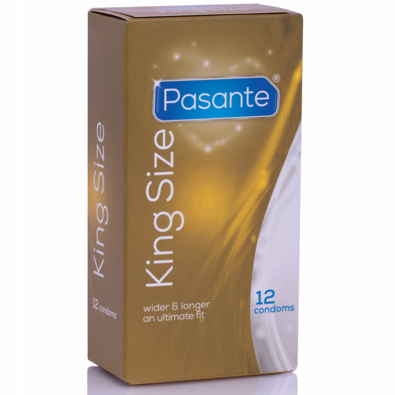 PASANTE - LES PRÉSERVATIFS KING MS LONG ET LARGEUR 12 UNITÉS - Sensualia