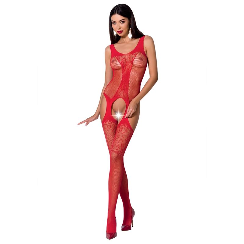 PASSION - WOMAN BS072 BODYSTOCKING TALLA UNICA NEGRO - Sensualia