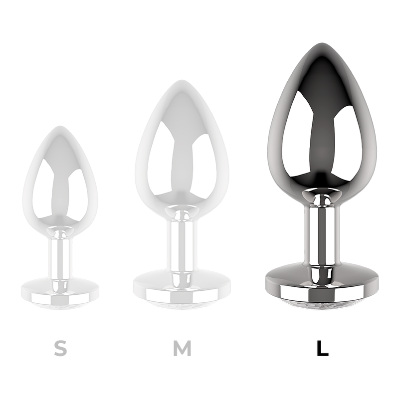 COQUETTE CHIC DESIRE - PLUG ANAL METAL COULEUR BLANC TAILLE L 4 X 9 CM COQUETTE TOYS