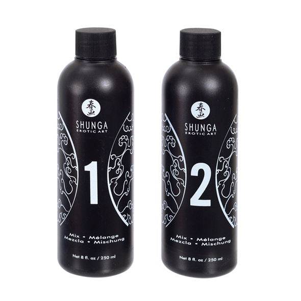SHUNGA - GEL DE MASSAGE ÉROTIQUE ORIENTAL CORPS À CORPS FRAISES ET CAVA - Sensualia