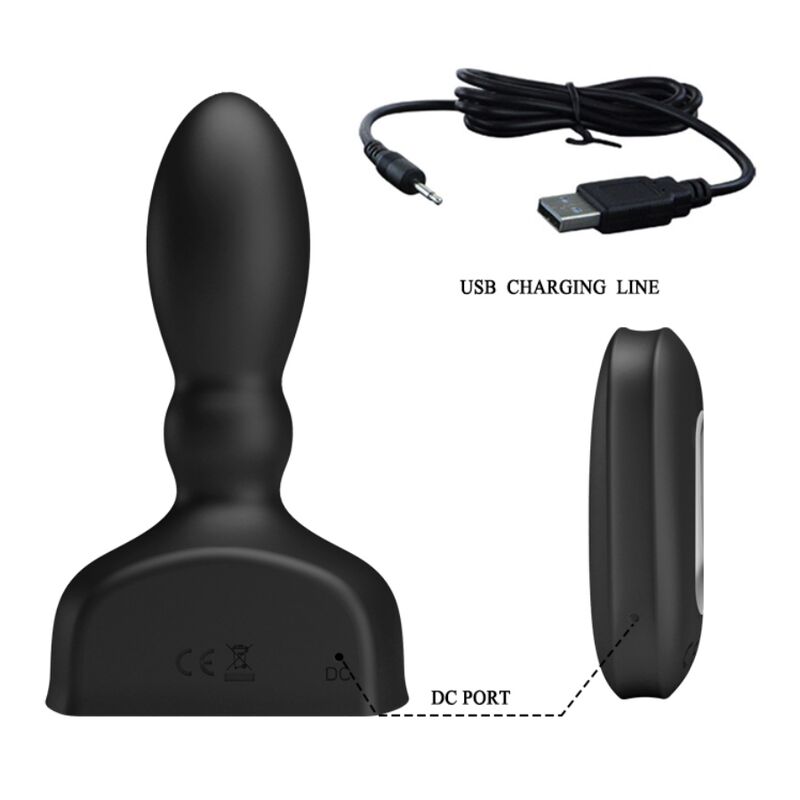 MR PLAY - TÉLÉCOMMANDE DE PLUG ANAL GONFLABLE NOIR - Sensualia