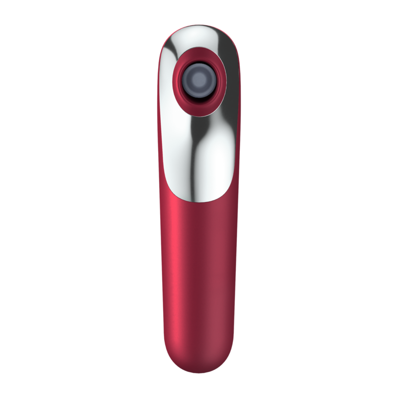 SATISFYER - VIBRATEUR ET ASPIRATION DUAL LOVE AVEC AIR PULSÉ ROUGE - Sensualia