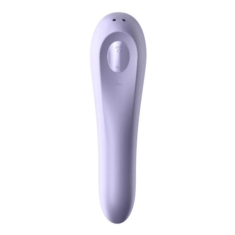 SATISFYER - VIBRATEUR DUAL PLEASURE AIR PULSE MAUVE - Sensualia