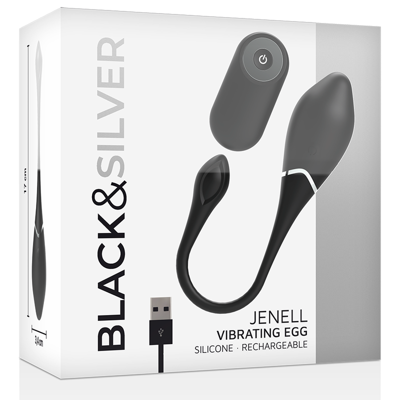 BLACK&SILVER - UF VIBRANT RECHARGEABLE JENELL BLACK&SILVER