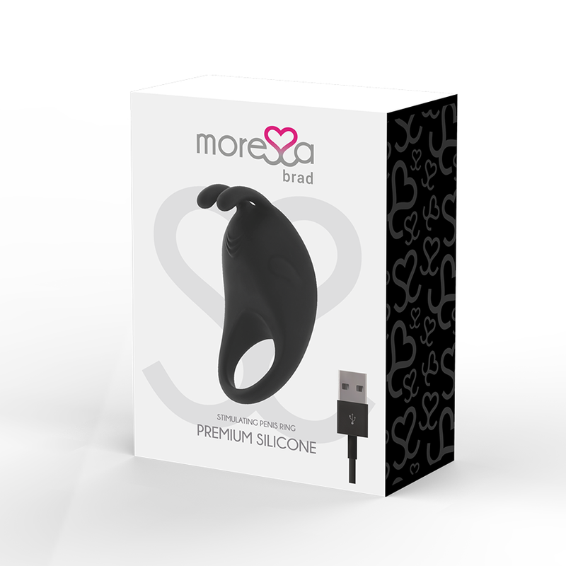 MORESSA - BRAD PREMIUM SILICONE RECHARGEABLE NOIR - Sensualia