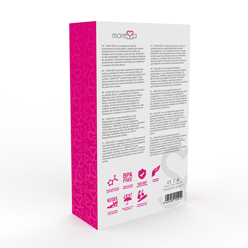 MORESSA - OSIAN SET PREMIUM SILICONE ROSE (Osian One - 51 g | Osian Two - 101 g | Osian Three 85 g) - Sensualia